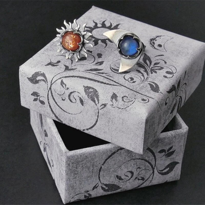 Solunea – Boucles d’oreilles "Soleil & Lune"