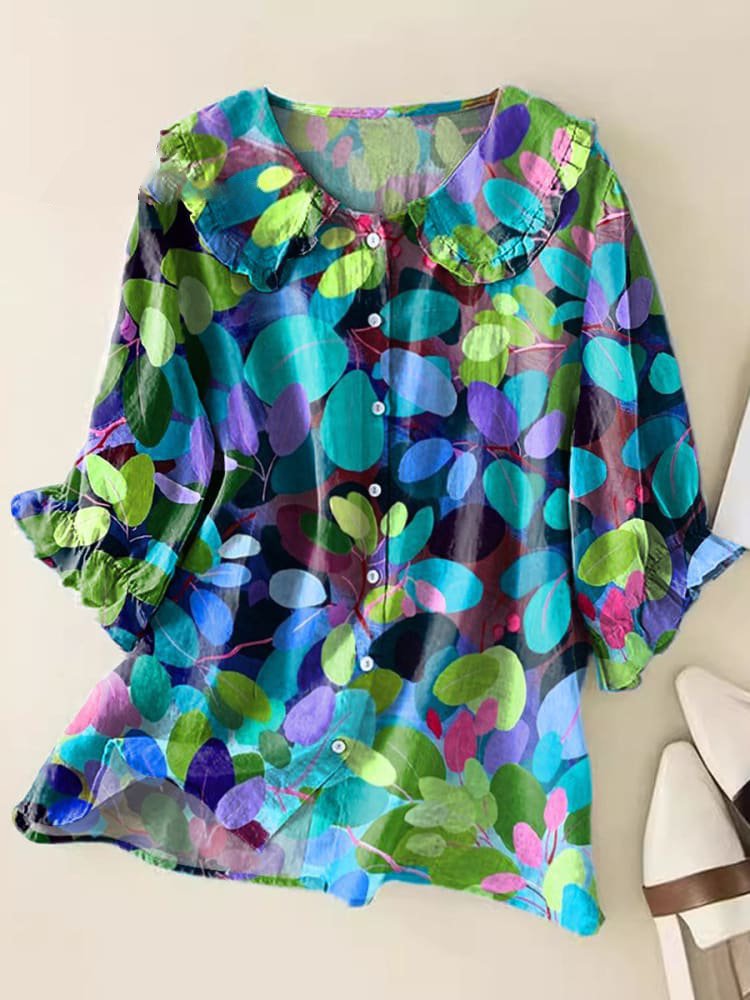 Ophélie – Chemisier vintage à col Claudine