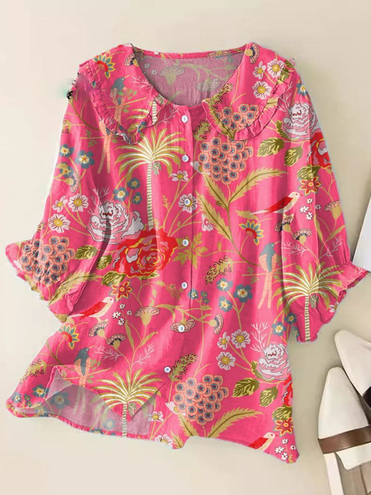 Aenor – Chemisier vintage à col Claudine