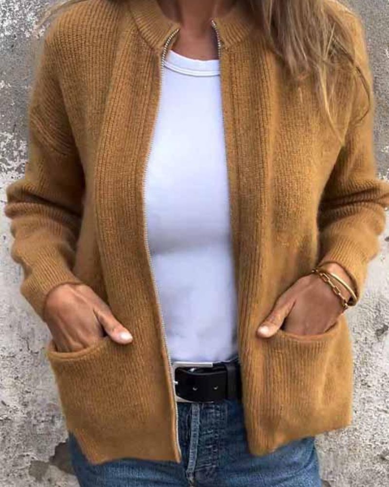 Joséline – Cardigan d’automne élégant et douillet