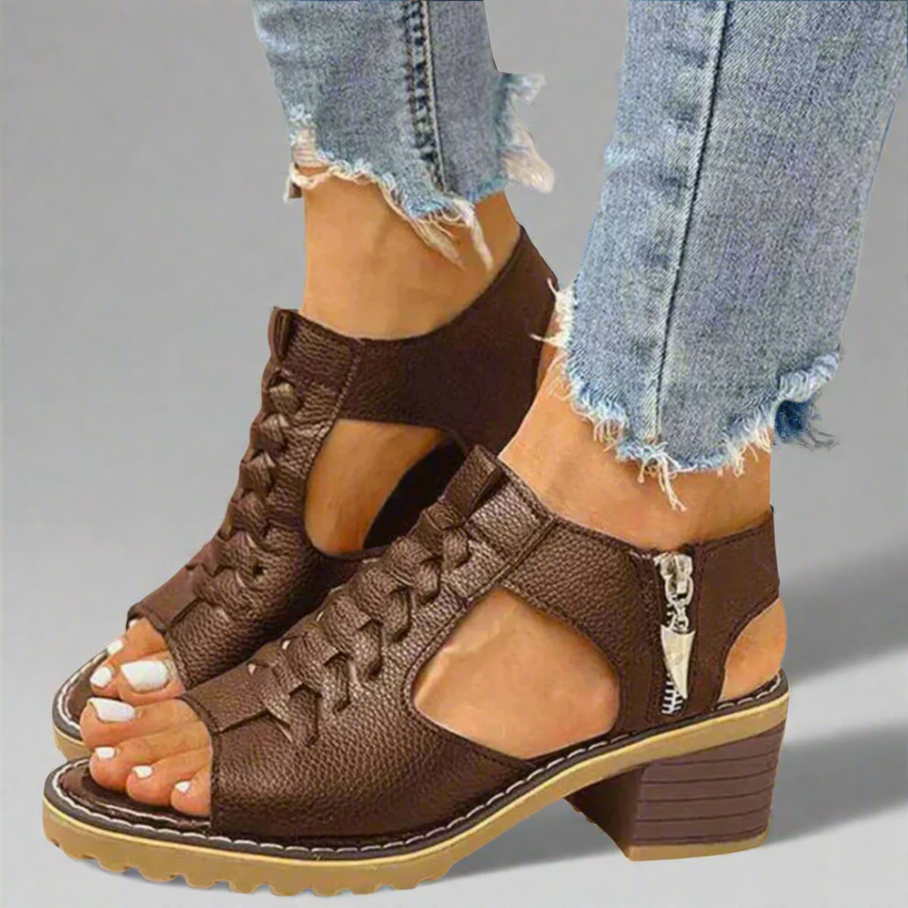 Hestia - Sandales orthopédiques avec confort de talon haut de gamme