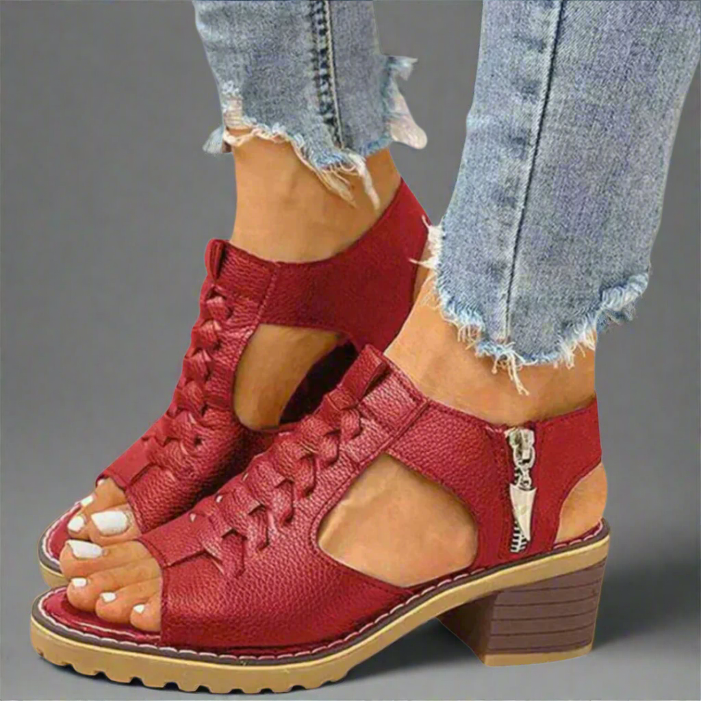 Hestia - Sandales orthopédiques avec confort de talon haut de gamme