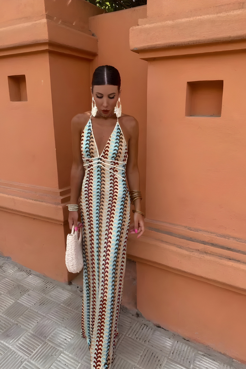 Élisa – Robe bohème dos nu