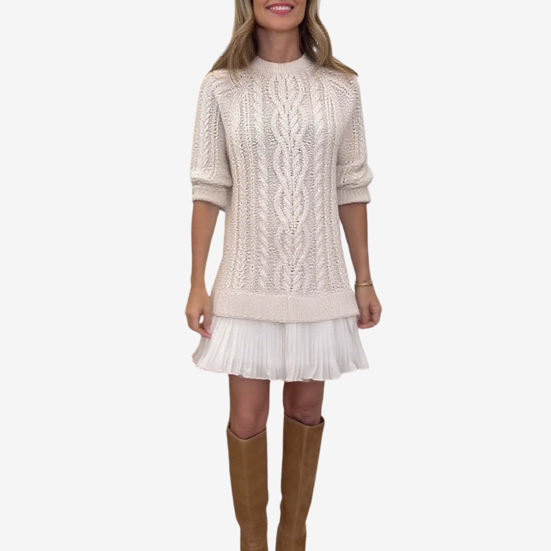 Sidélia – Robe pull en maille élégante
