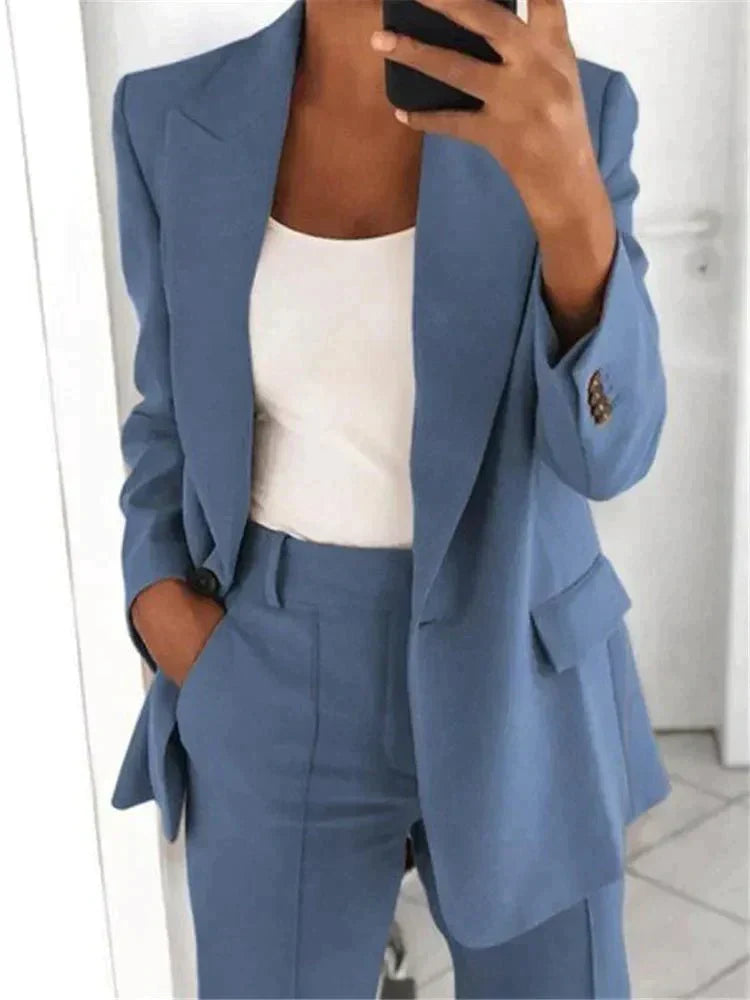 Valérie - Élégant ensemble tailleur blazer pour femmes