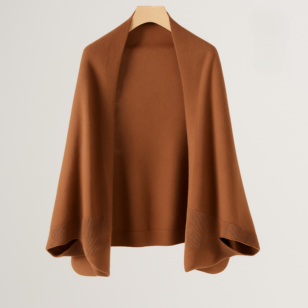Simone – Cape en laine chaude et élégante