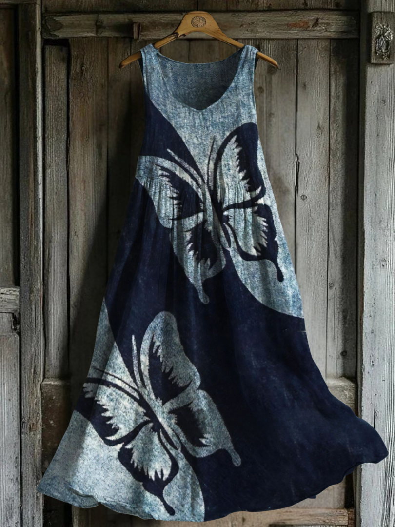 Marianne – Robe motif papillon