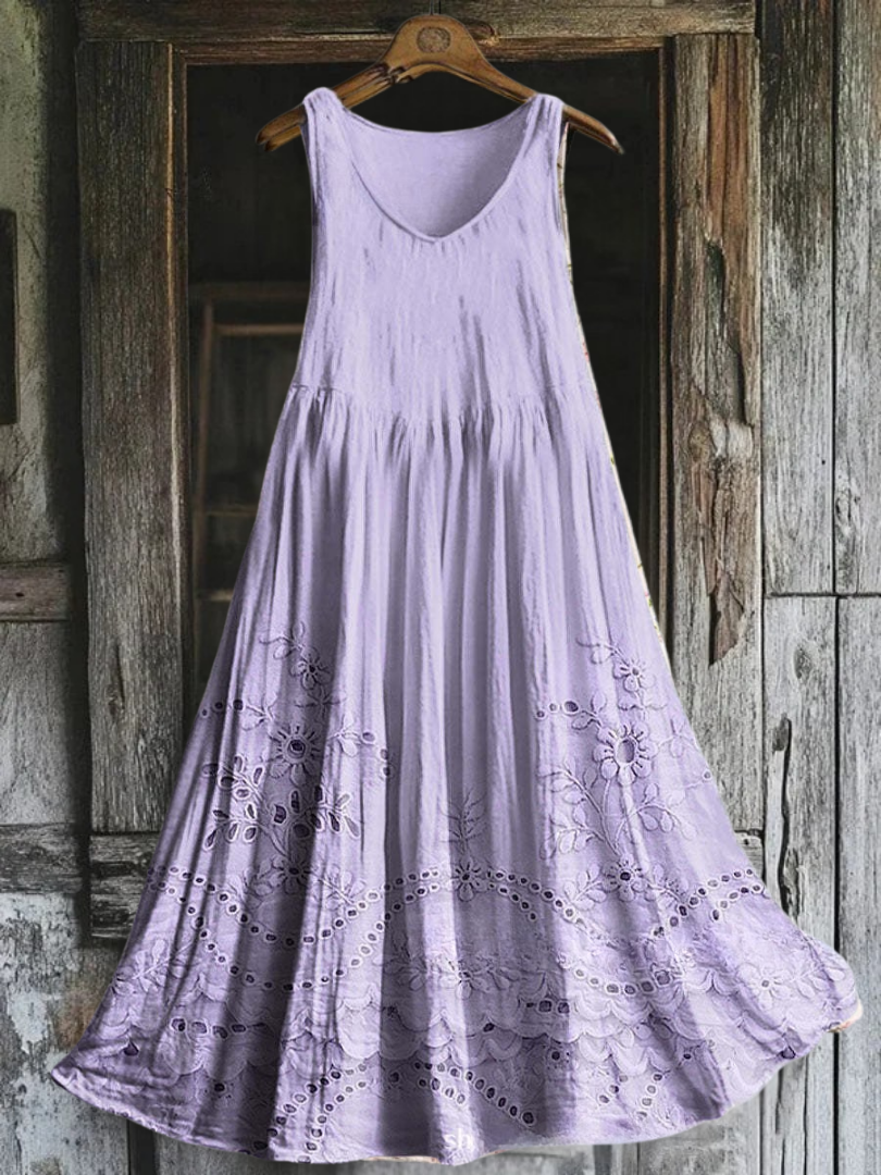 Margaux – Robe broderie anglaise