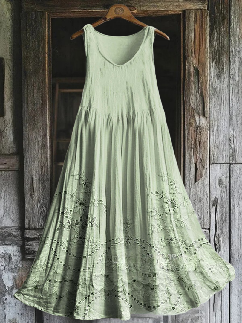 Margaux – Robe broderie anglaise