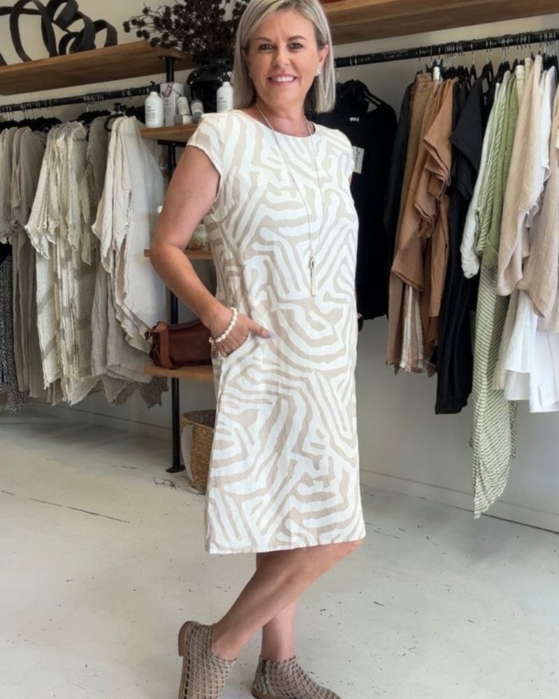 Léna – Robe d’été à col rond