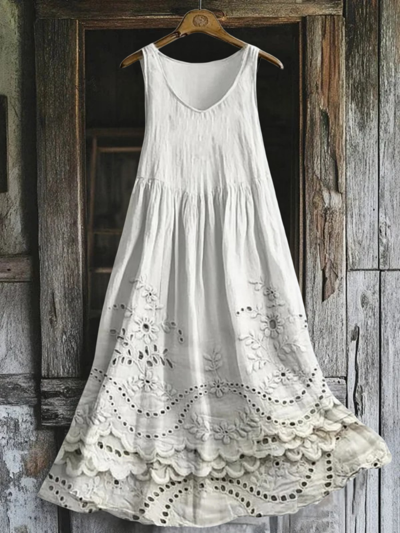 Margaux – Robe broderie anglaise