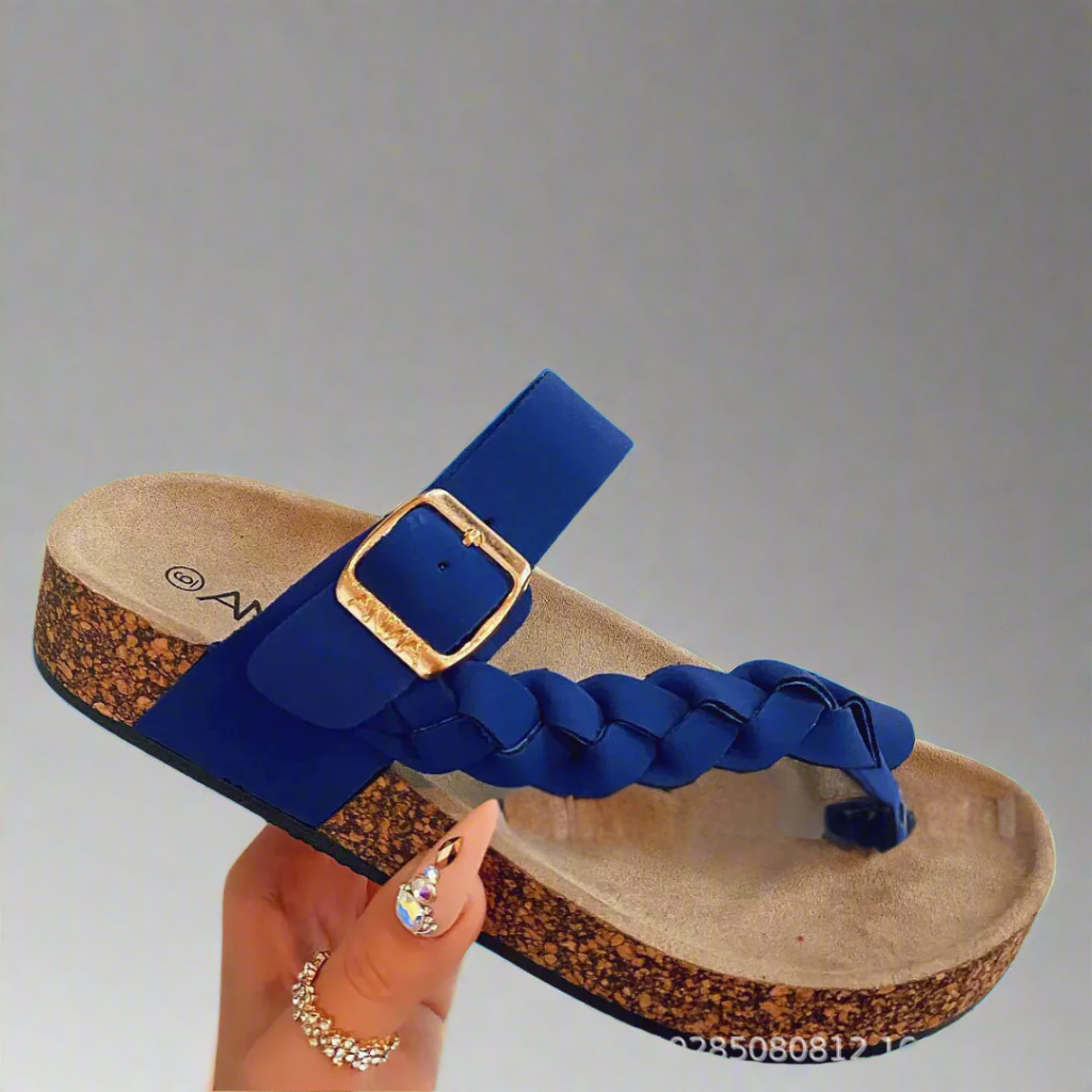 Jacinthe - Chaussons en cuir confortables fabriqués à partir de matériaux de haute qualité pour l'été