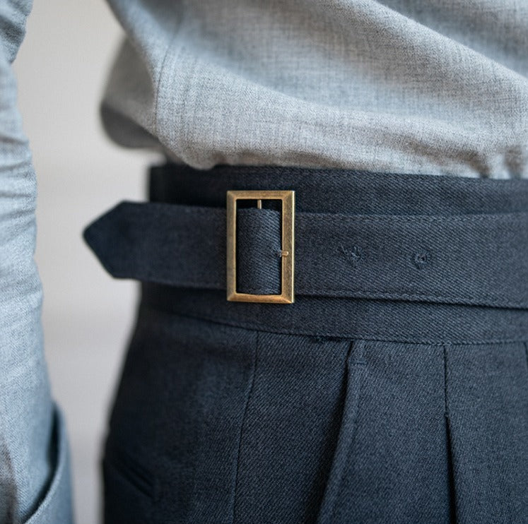 Cipressa Gurkha Straight Fit Pleated Trousers