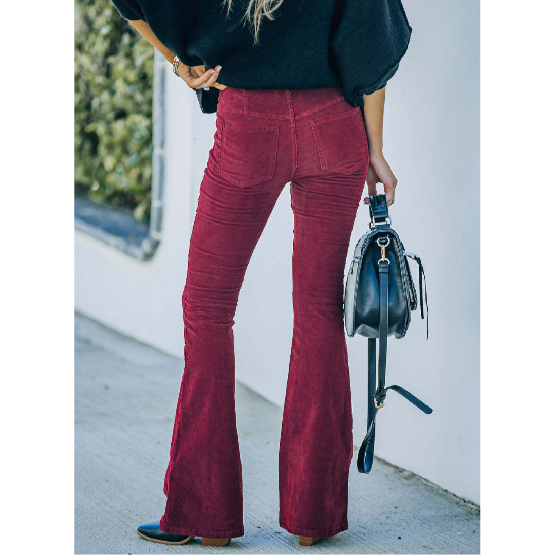 Chloé - Pantalon flare en velours