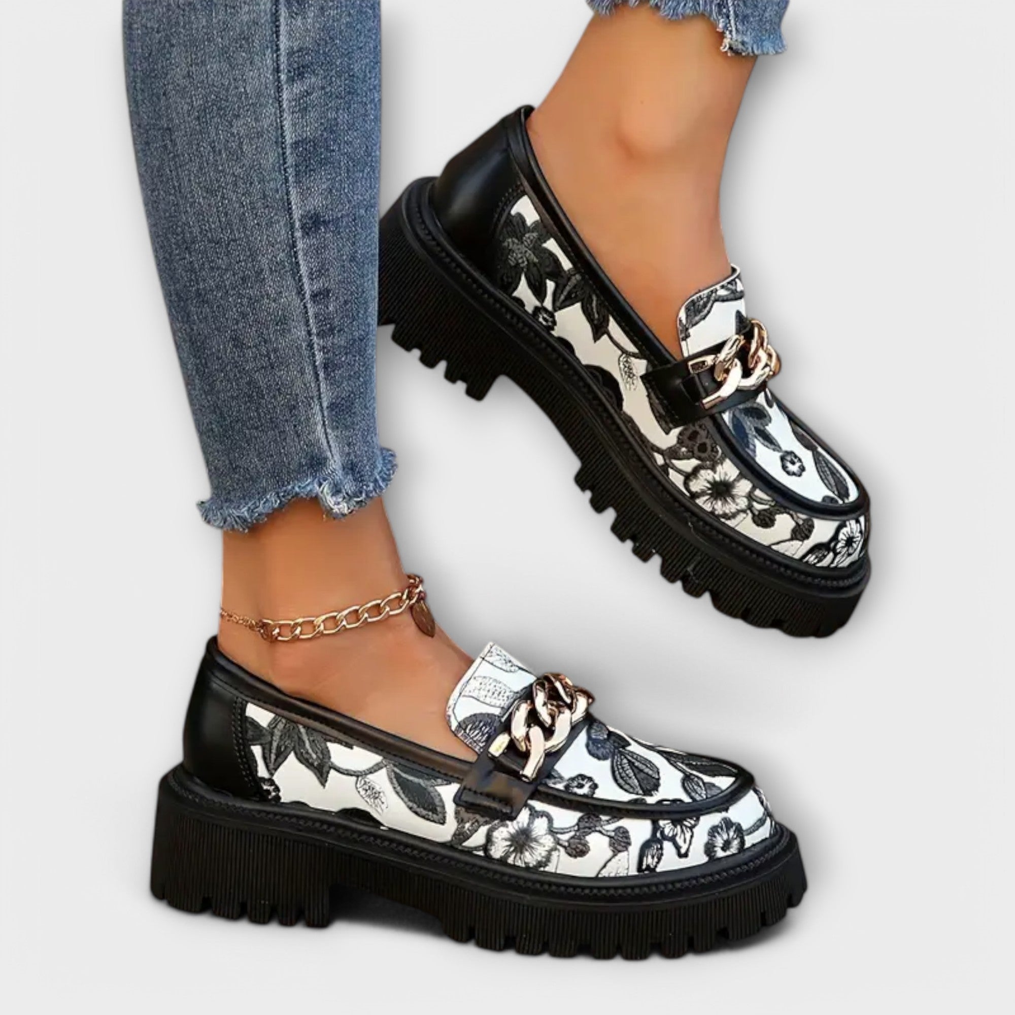 Tiphaine - Mokasins rétro élégants