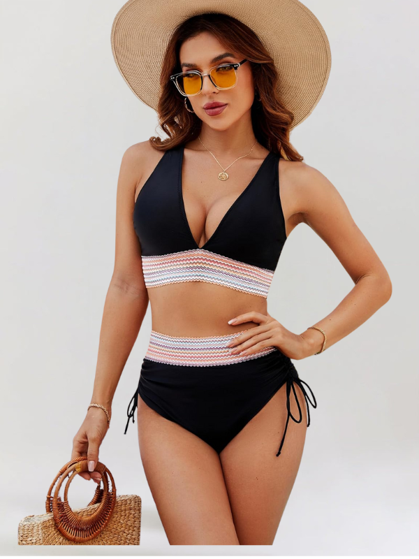 Isa – Ensemble Bikini avec Contrôle du Ventre et Taille Haute