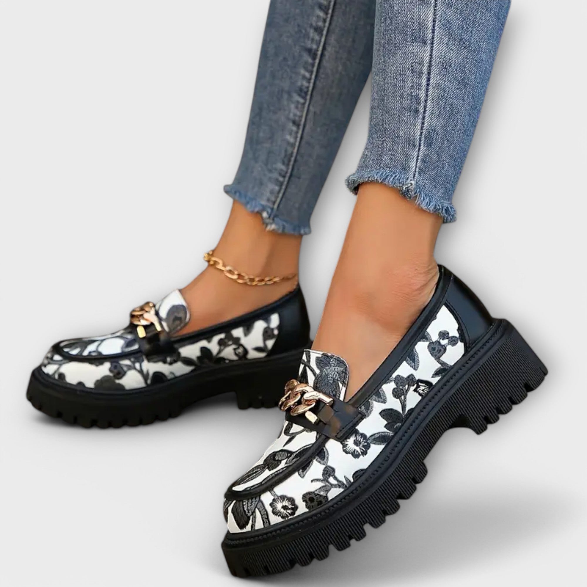 Tiphaine - Mokasins rétro élégants