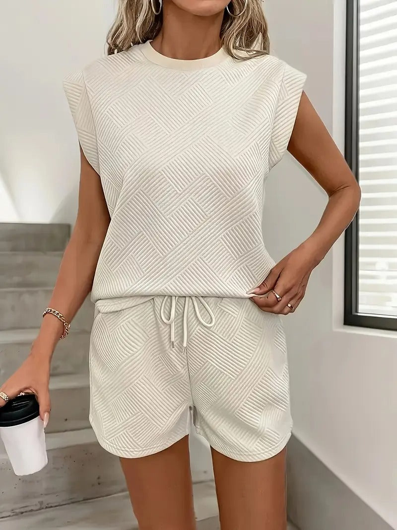 Betsabeé – Ensemble crop top et short vert