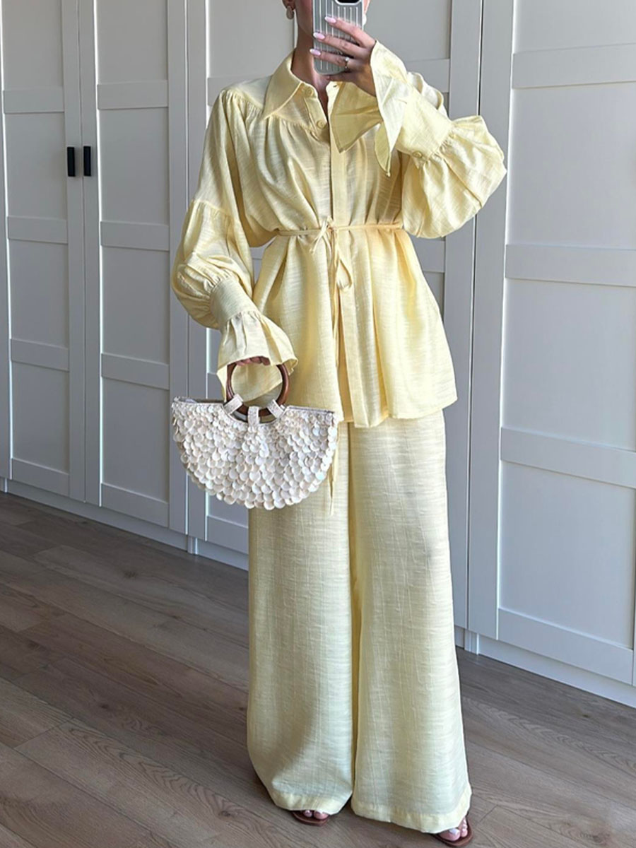 Danièle – Ensemble en lin élégant et confortable