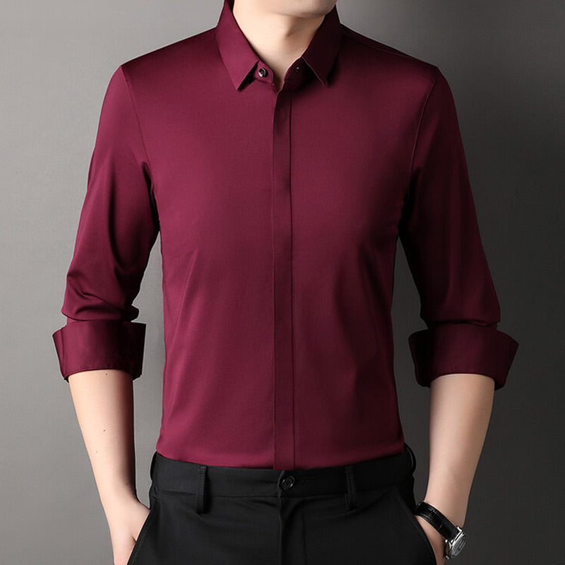 Maxime – Chemise stretch sans repassage pour homme