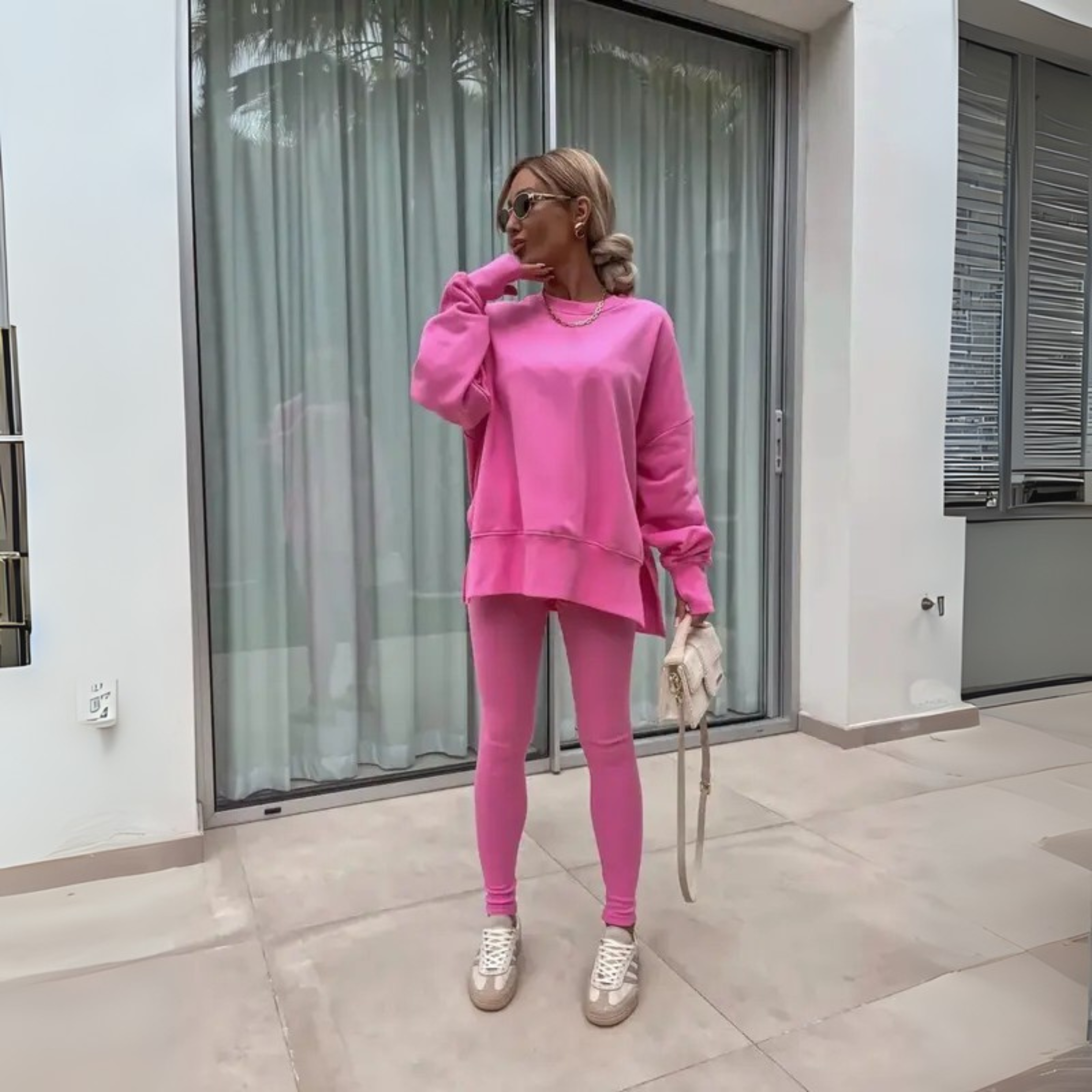 Ilona – Ensemble casual sweat à manches longues et pantalon