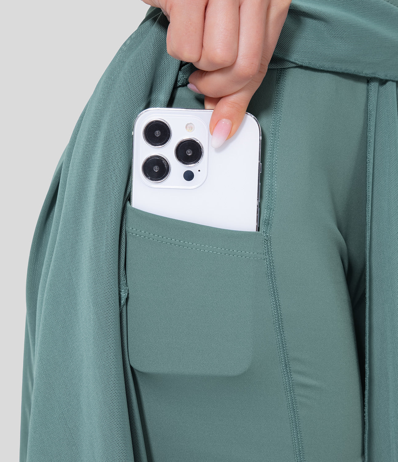 Cassiopée – Jupe midi 2 en 1 fluide et élégante