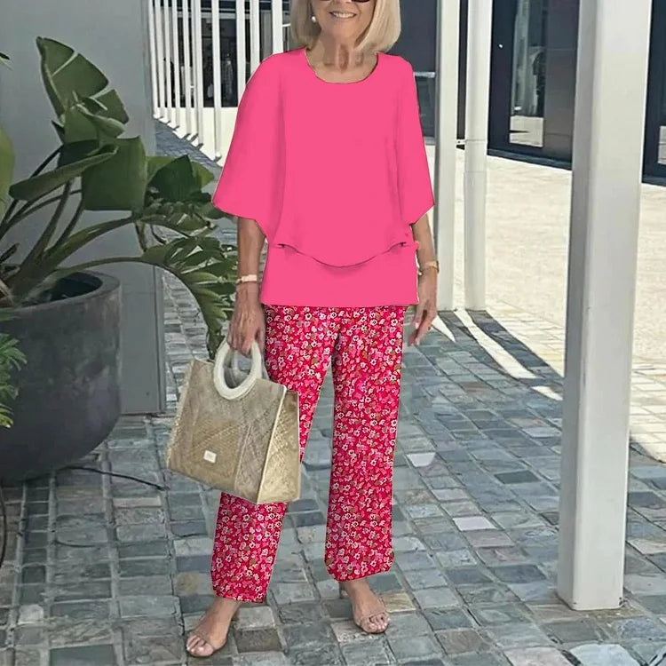 Monique – Ensemble deux pièces imprimé tendance