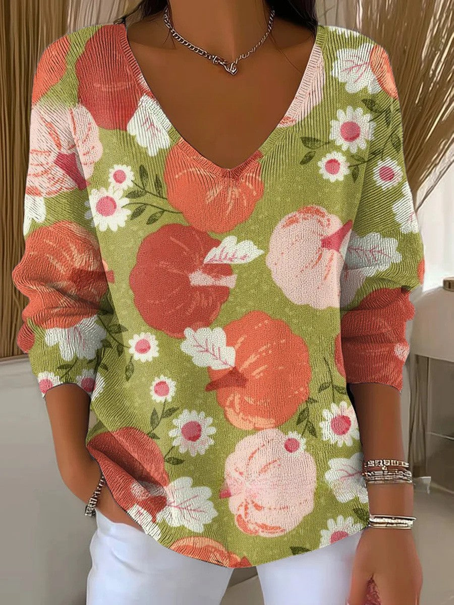 Louison – Pull en tricot à col en V