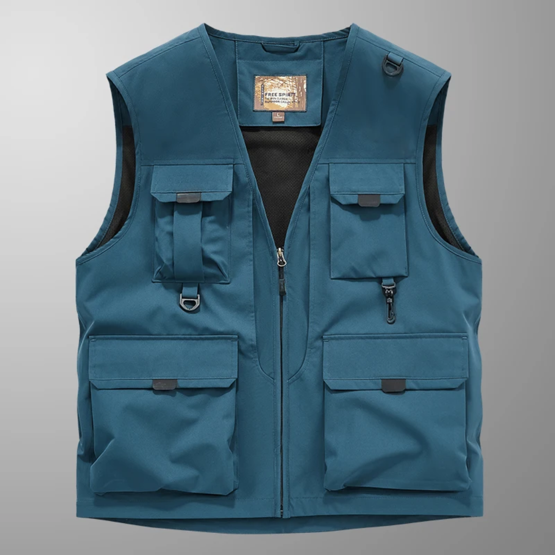 Eloïs – Gilet cargo respirant multi-poches