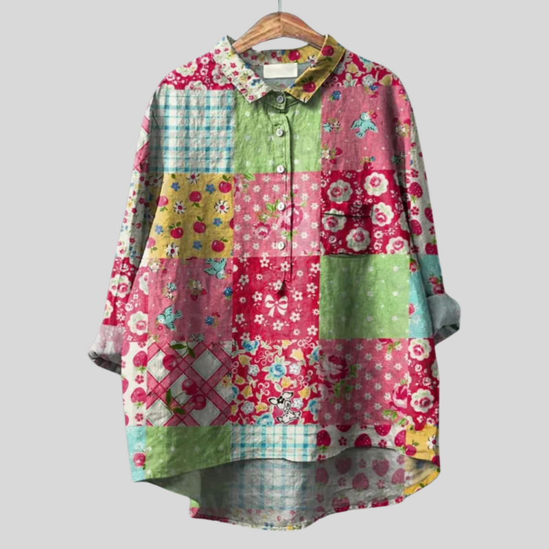 Avenie – Chemise fleurie faite main