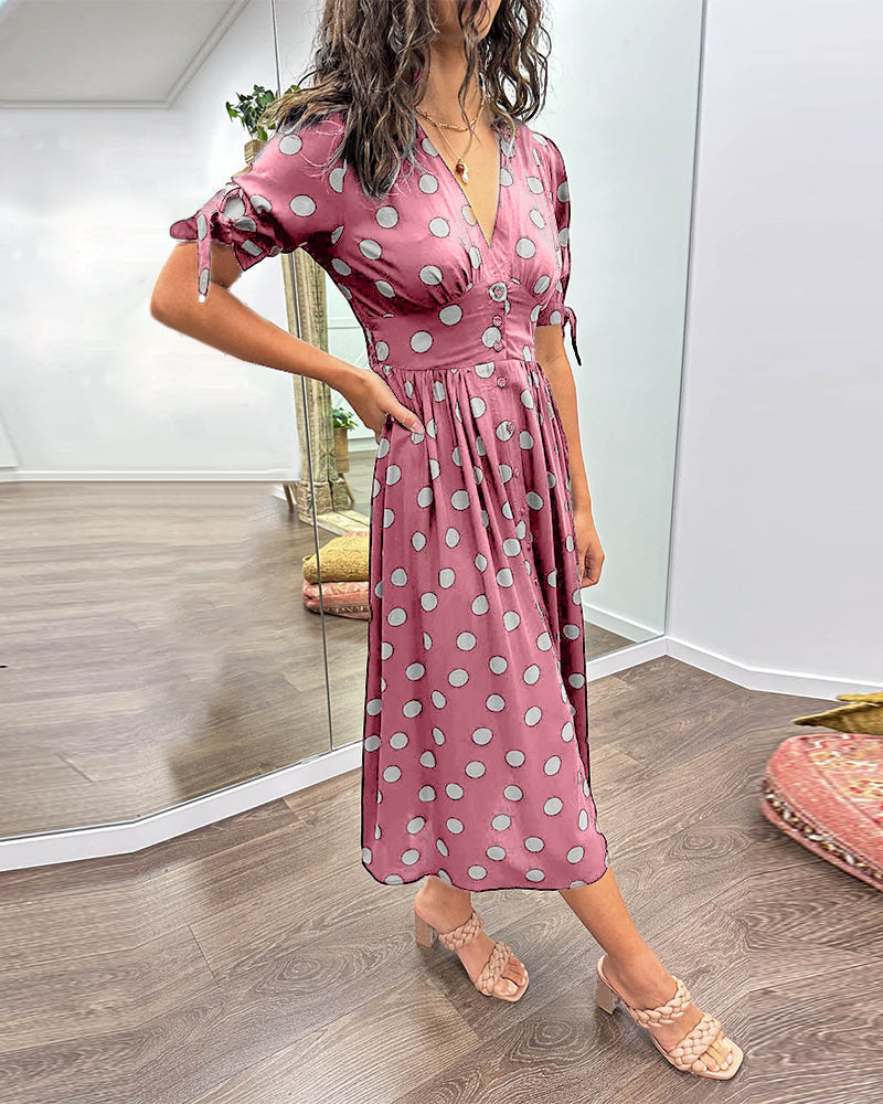 Clemencia – Robe élégante à pois