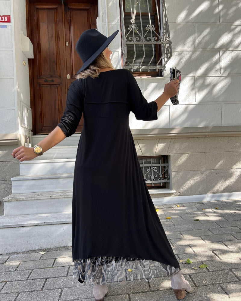 Tahlia – Robe tunique élégante léopard