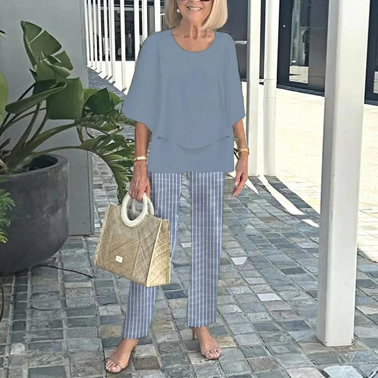 Monique – Ensemble deux pièces imprimé tendance