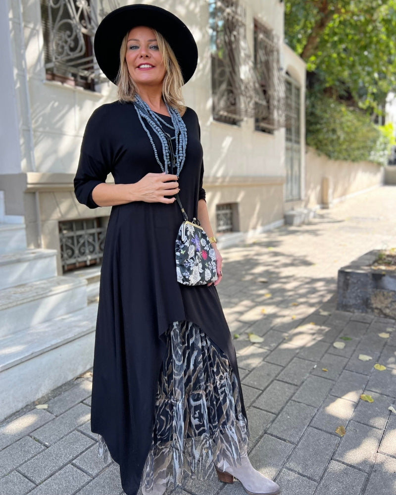 Tahlia – Robe tunique élégante léopard