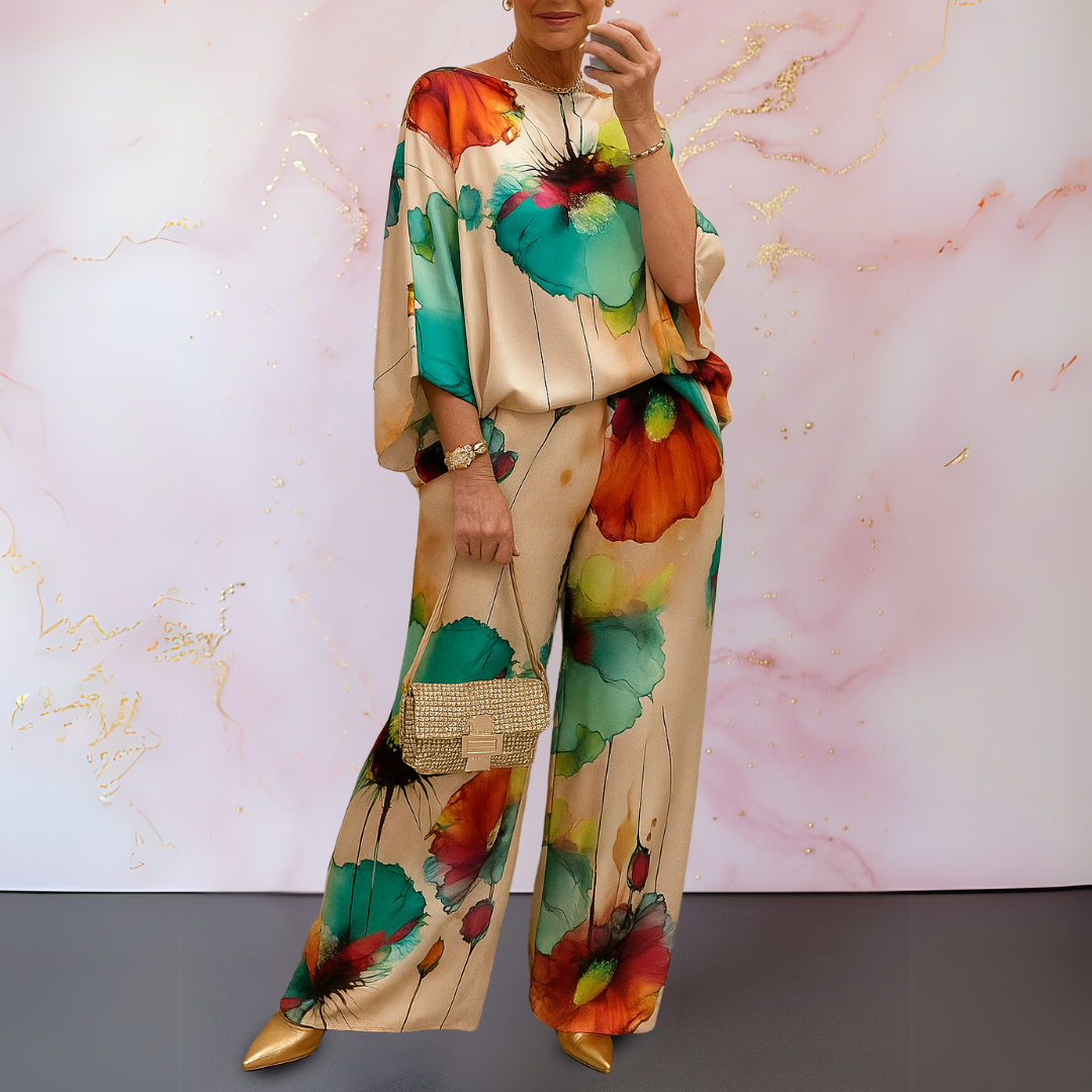 Luce – Ensemble deux pièces en satin élégant