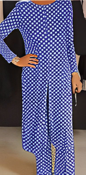 Sélenaé – Costume élégant à pois avec glissière