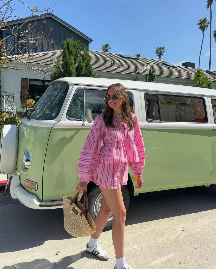 Soleia - Ensemble d'été à rayures élégantes