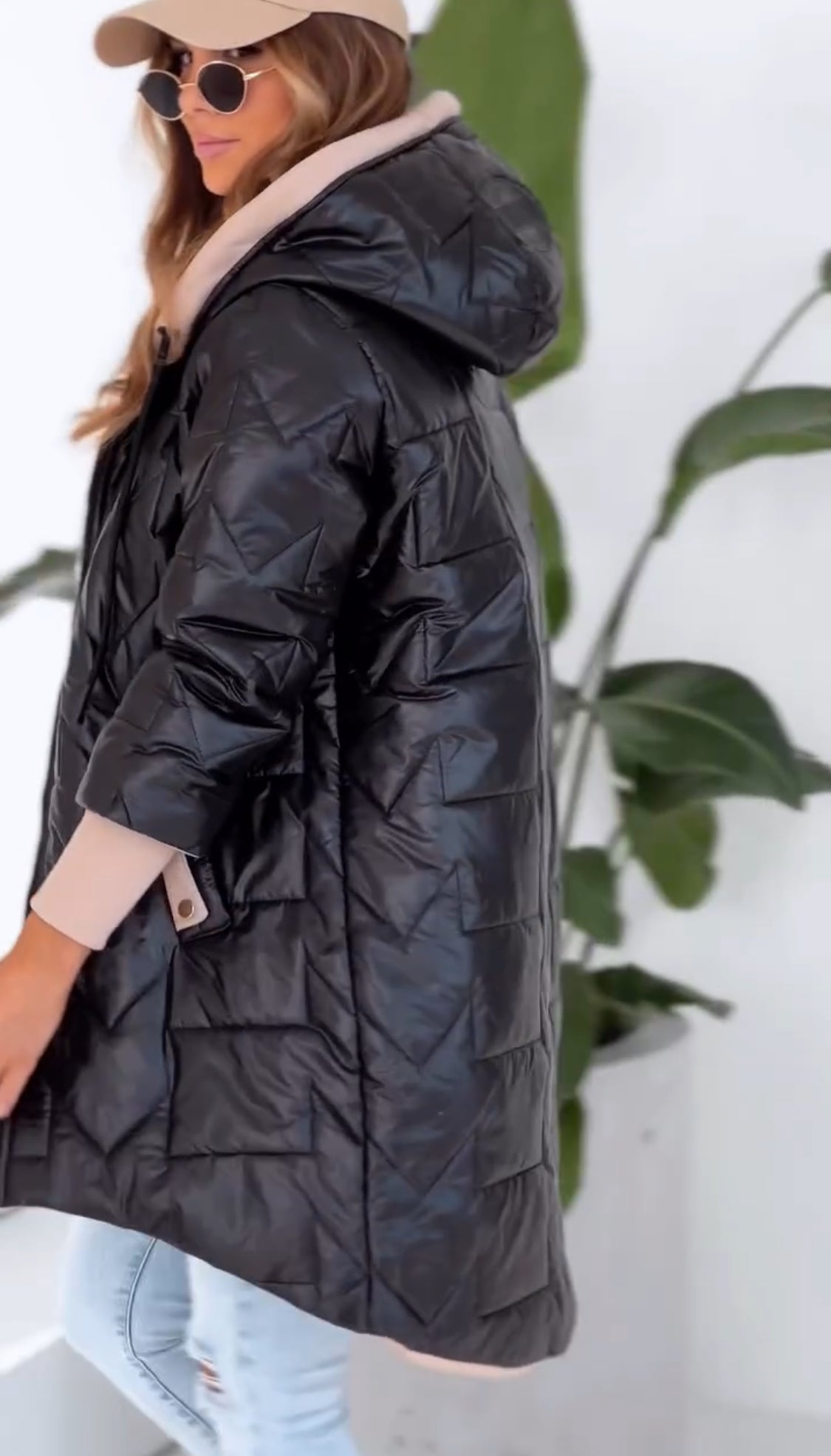 Thalia – Manteau d’hiver à capuche et fermeture éclair