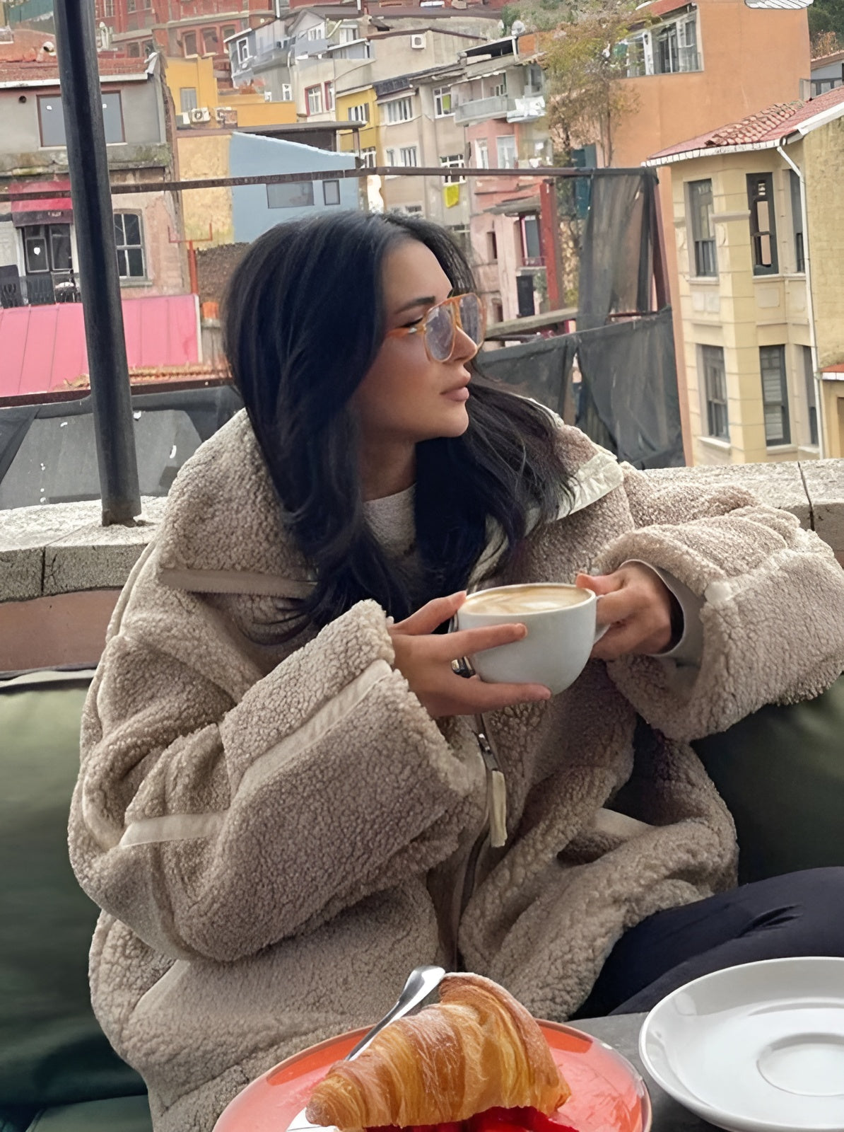 Liora – Veste d’automne en polaire oversize