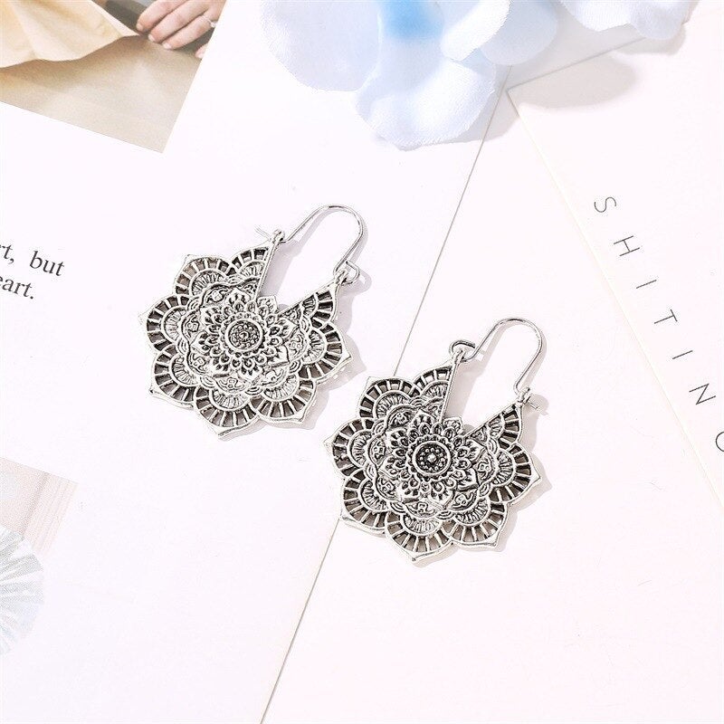 Mandaléïs – Boucles d’oreilles style mandala