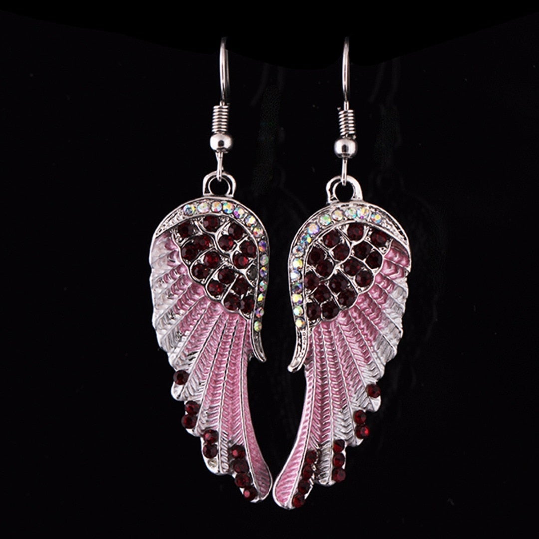 Angélyna – Boucles d’oreilles "Ailes d’Ange" avec cristal