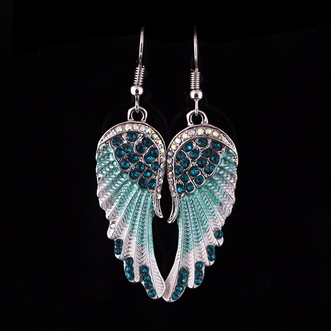 Angélyna – Boucles d’oreilles "Ailes d’Ange" avec cristal