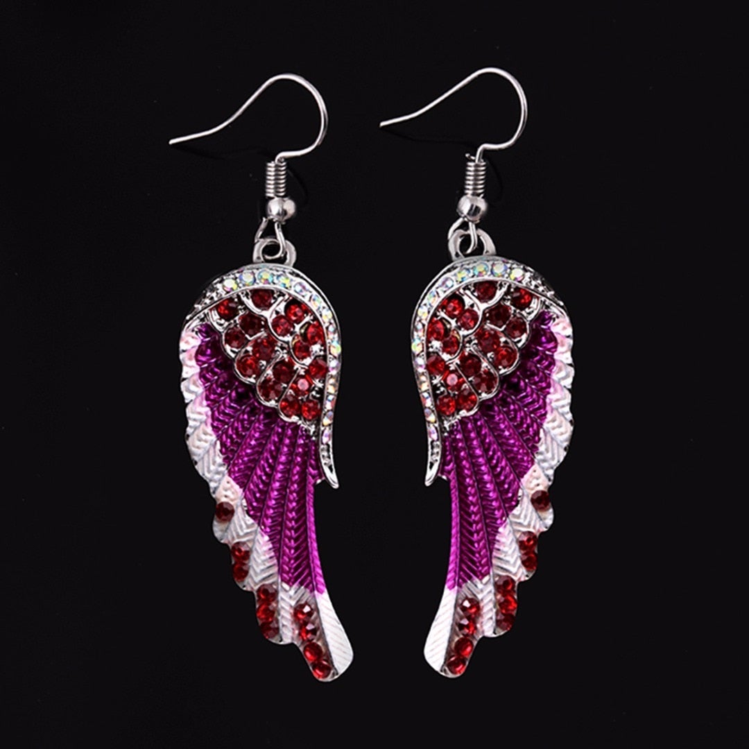 Angélyna – Boucles d’oreilles "Ailes d’Ange" avec cristal