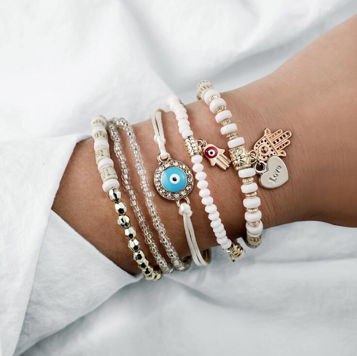 Mainélia – Set de bracelets Hamsa