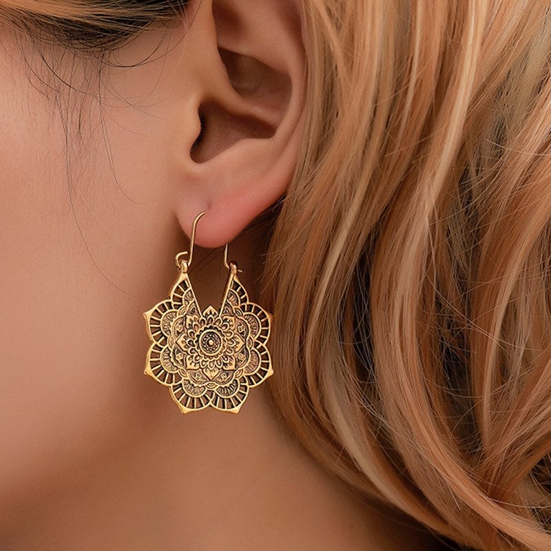 Mandaléïs – Boucles d’oreilles style mandala