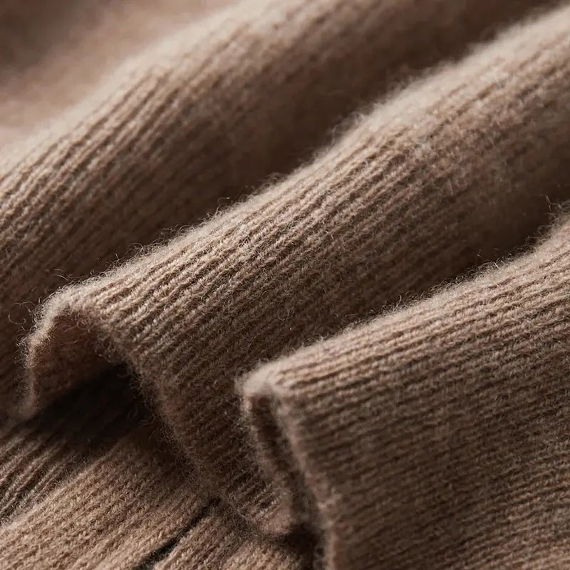 André - Sweat à capuche zippé en cachemire