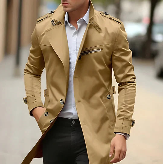 Vespasien – Manteau élégant en tissu doux pour homme