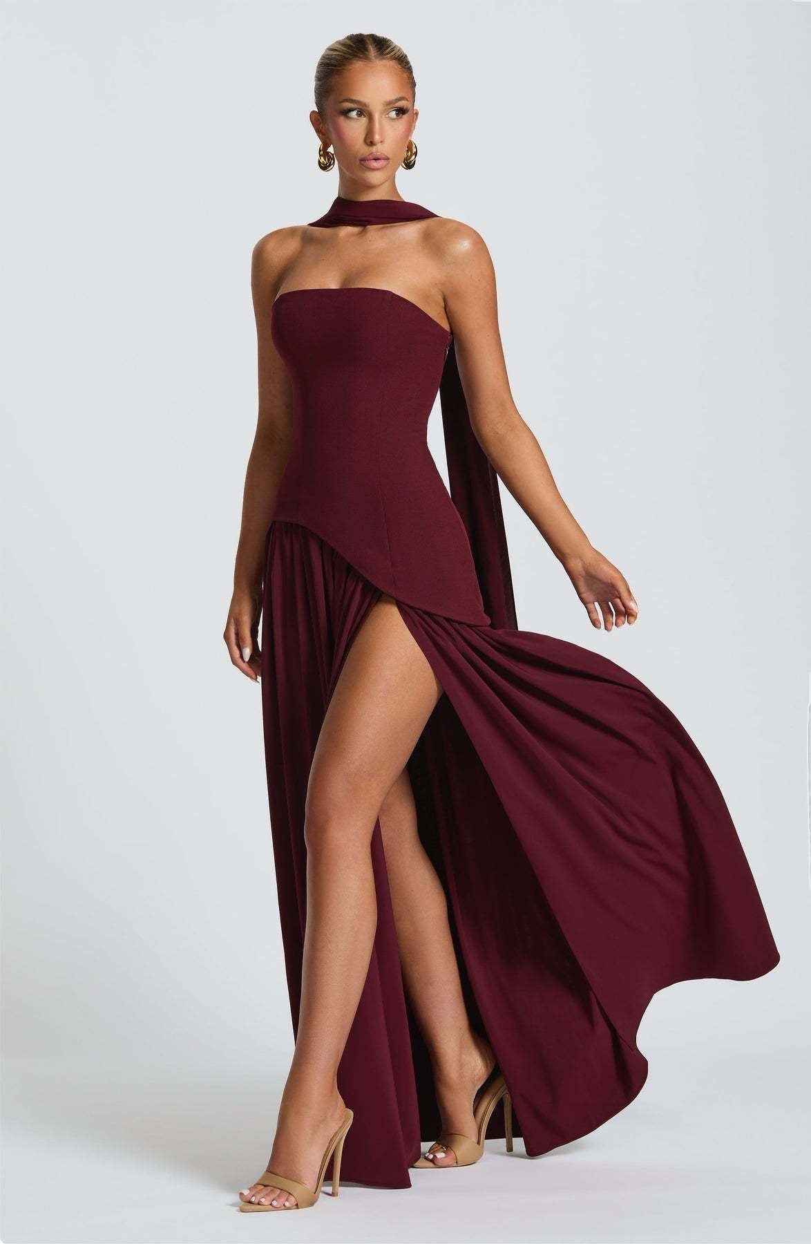 Éléonore – Robe maxi élégante et fluide