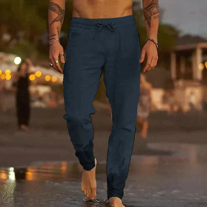 Mathis – Pantalon de plage en lin respirant