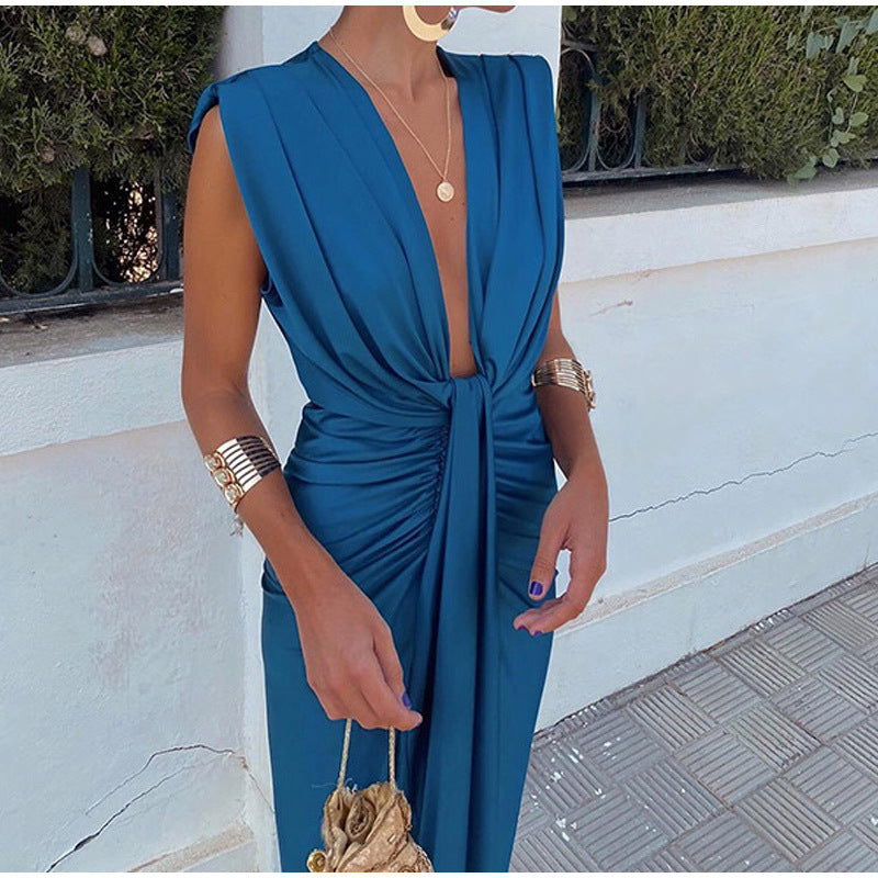 Mahaut – Robe de soirée élégante avec décolleté